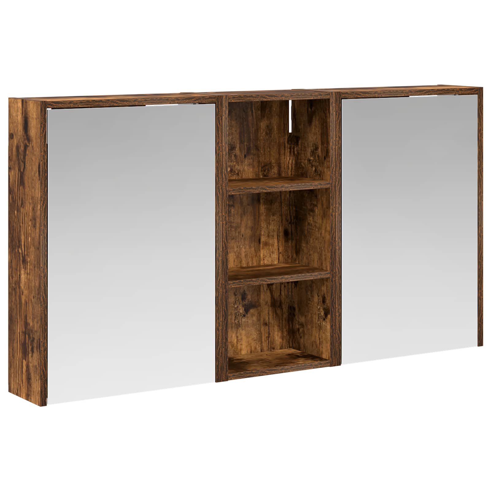 Badkamerkastenset voor 3 pcs 116 x 16 x 62,5 cm Bewerkt hout