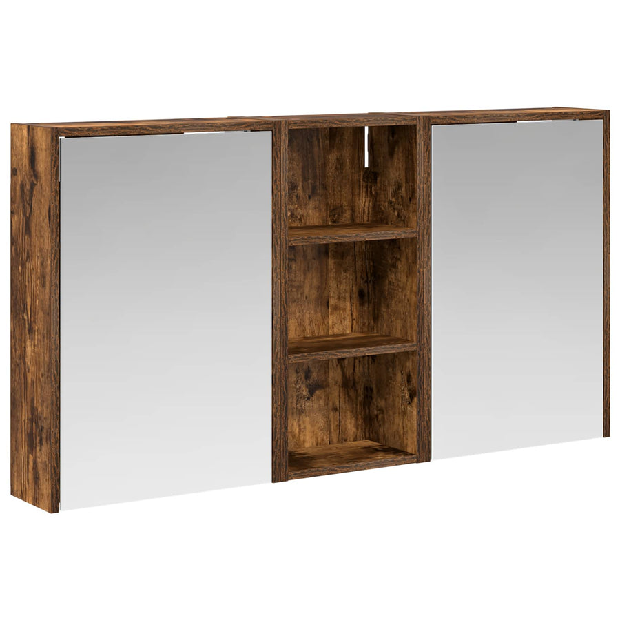 Badkamerkastenset voor 3 pcs 116 x 16 x 62,5 cm Bewerkt hout
