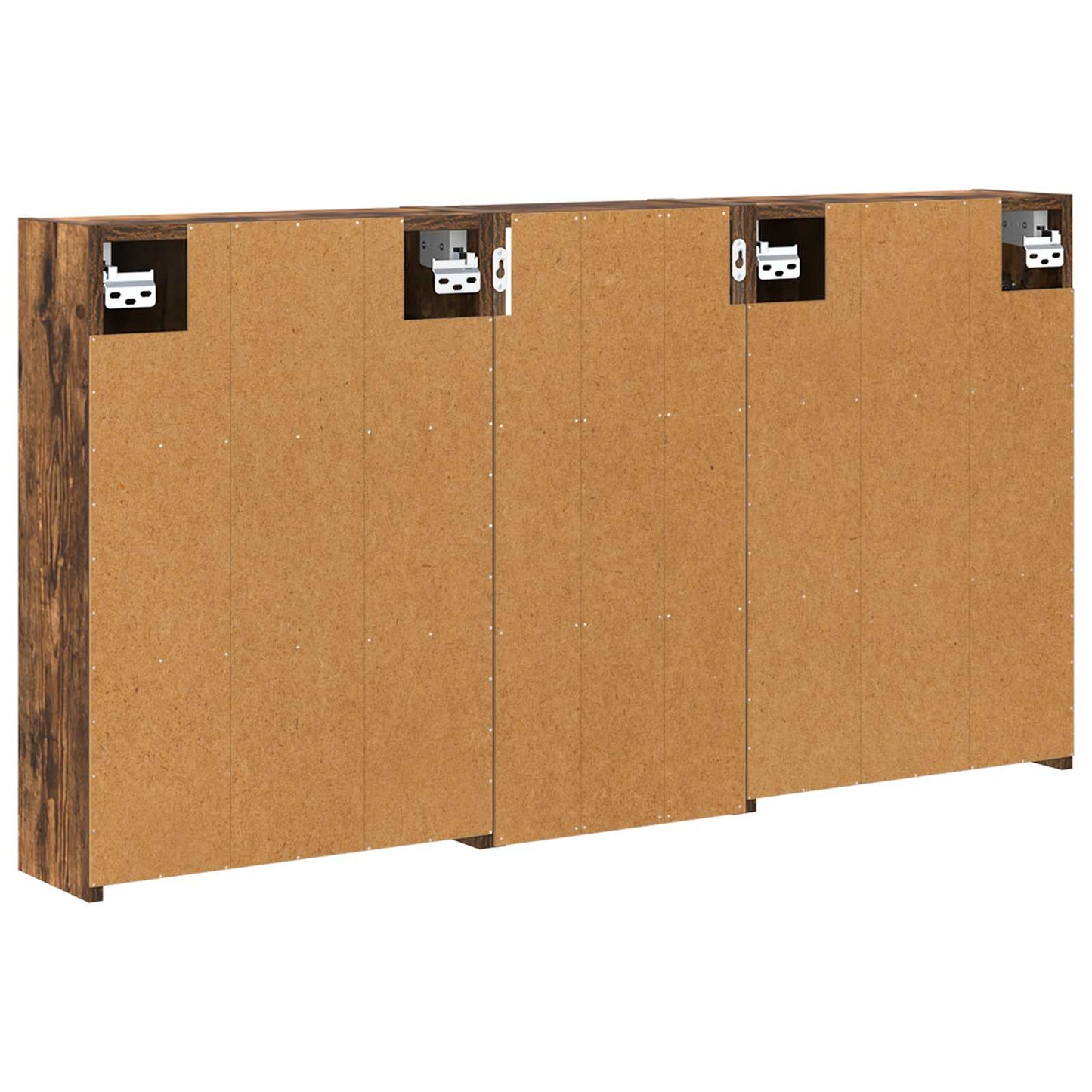 Badkamerkastenset voor 3 pcs 116 x 16 x 62,5 cm Bewerkt hout