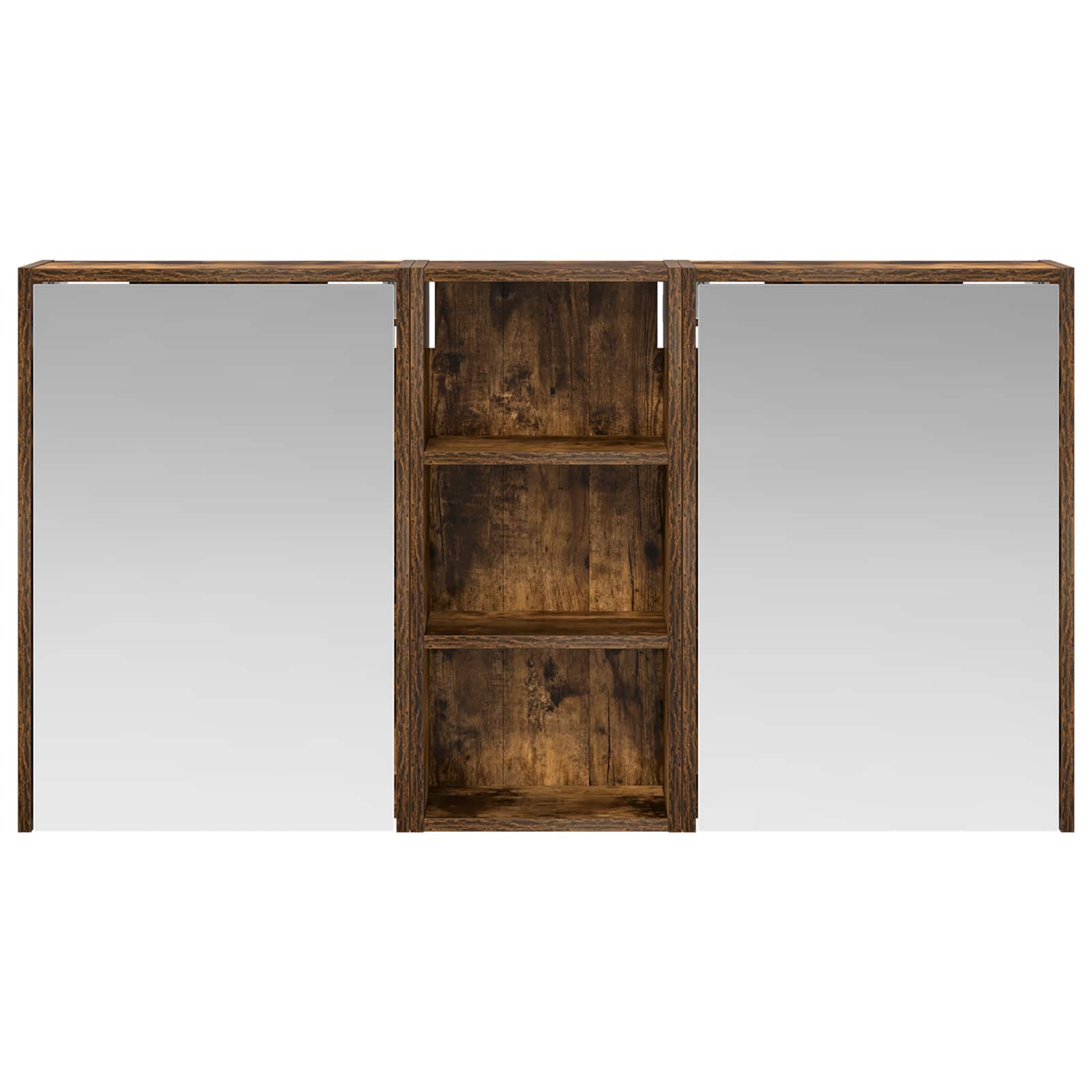 Badkamerkastenset voor 3 pcs 116 x 16 x 62,5 cm Bewerkt hout