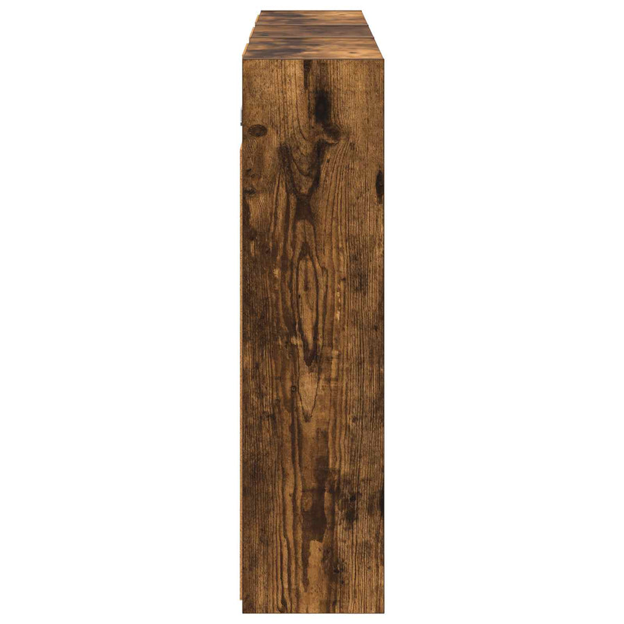 Badkamerkastenset voor 3 pcs 116 x 16 x 62,5 cm Bewerkt hout