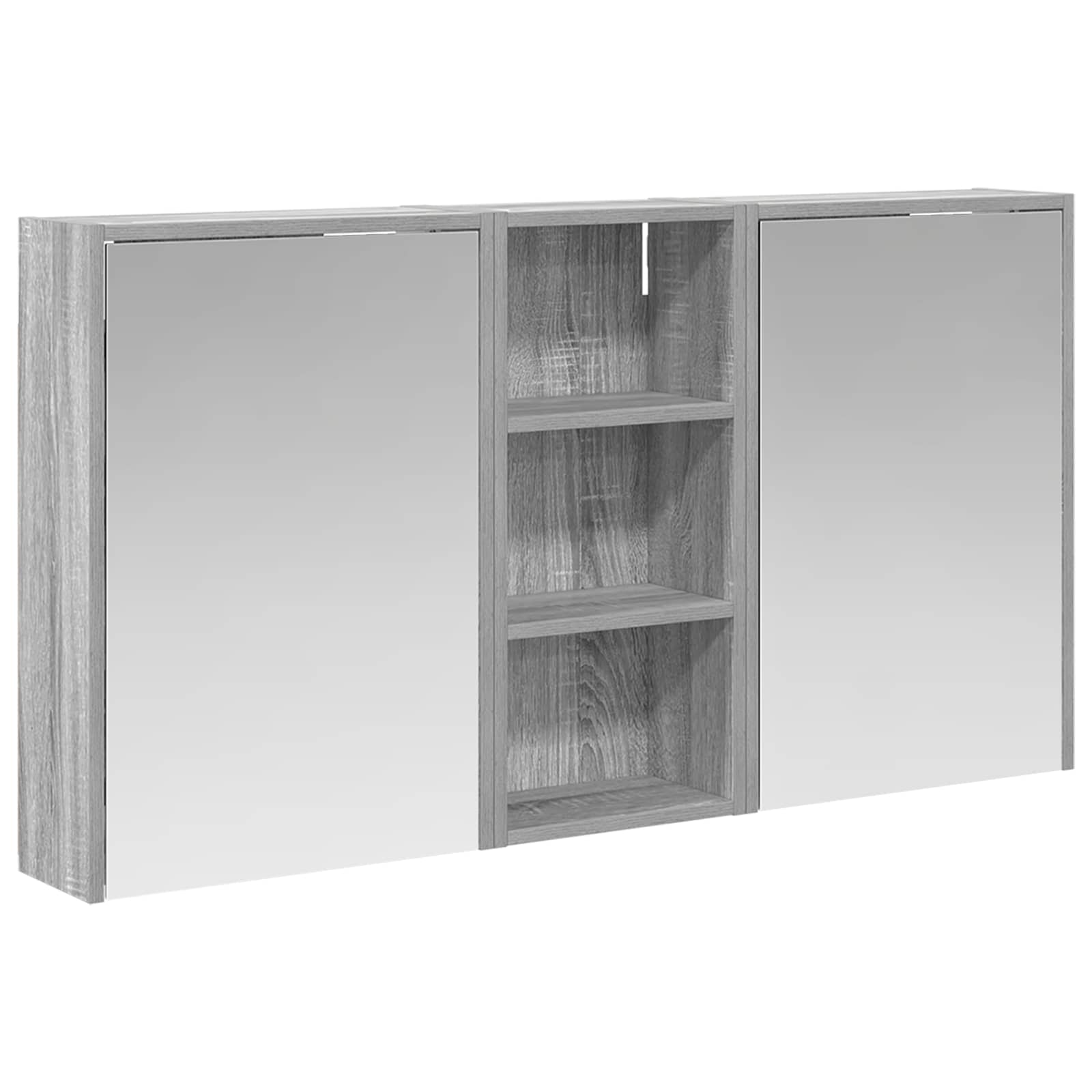 Badkamerkastenset voor 3 pcs 116 x 16 x 62,5 cm Bewerkt hout
