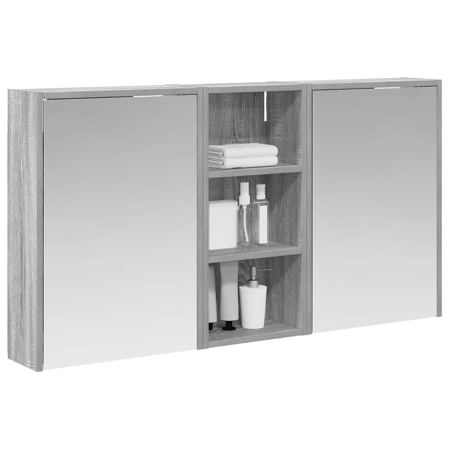 Badkamerkastenset voor 3 pcs 116 x 16 x 62,5 cm Bewerkt hout