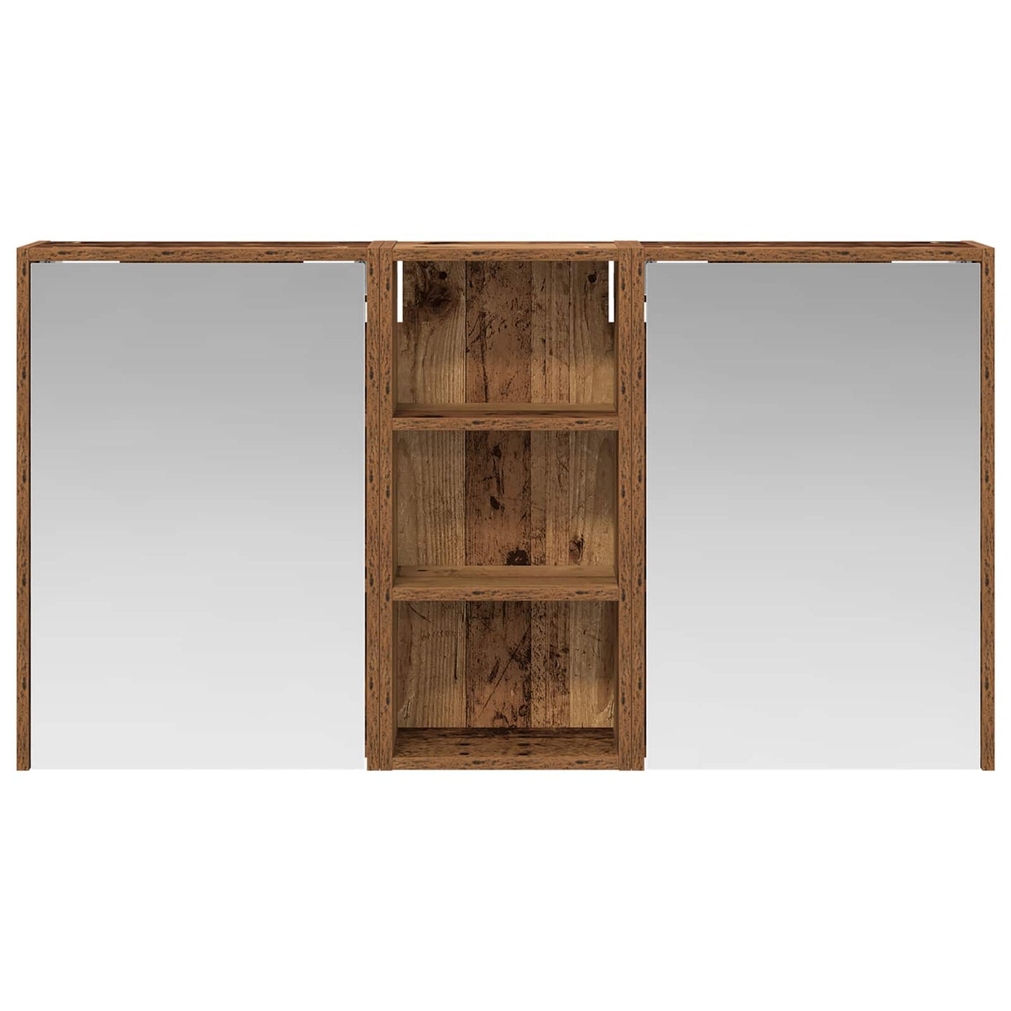 Badkamerkastenset voor 3 pcs 116 x 16 x 62,5 cm Bewerkt hout