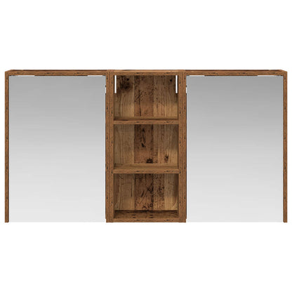 Badkamerkastenset voor 3 pcs 116 x 16 x 62,5 cm Bewerkt hout