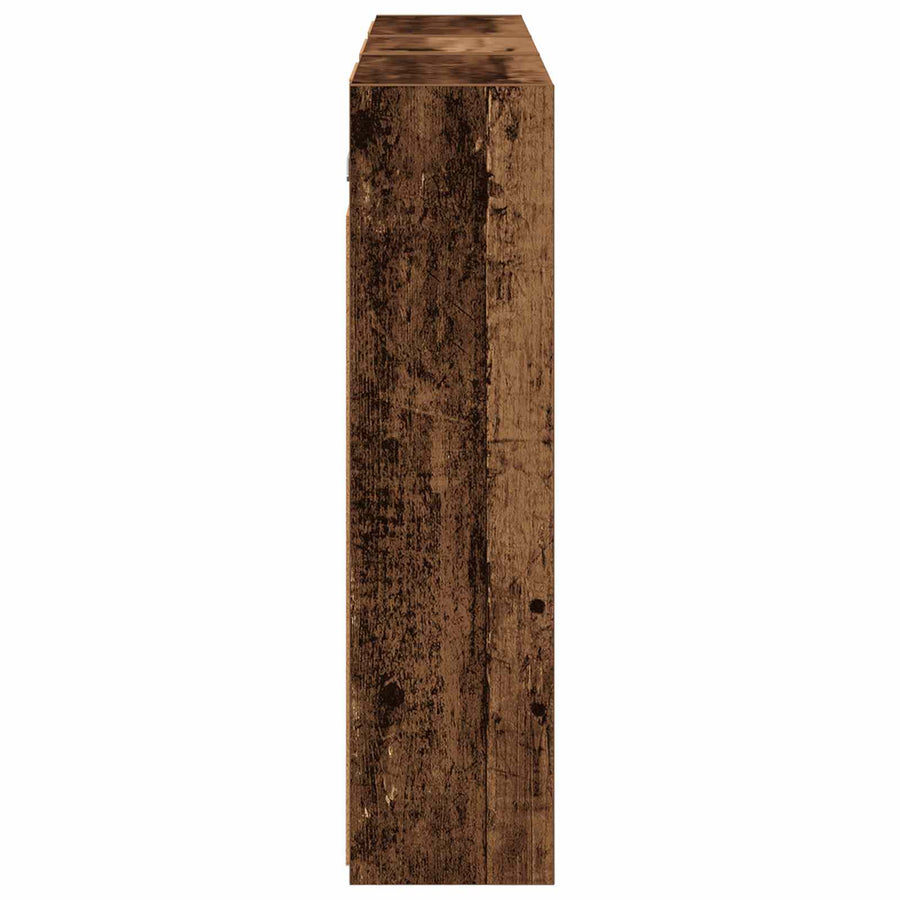 Badkamerkastenset voor 3 pcs 116 x 16 x 62,5 cm Bewerkt hout