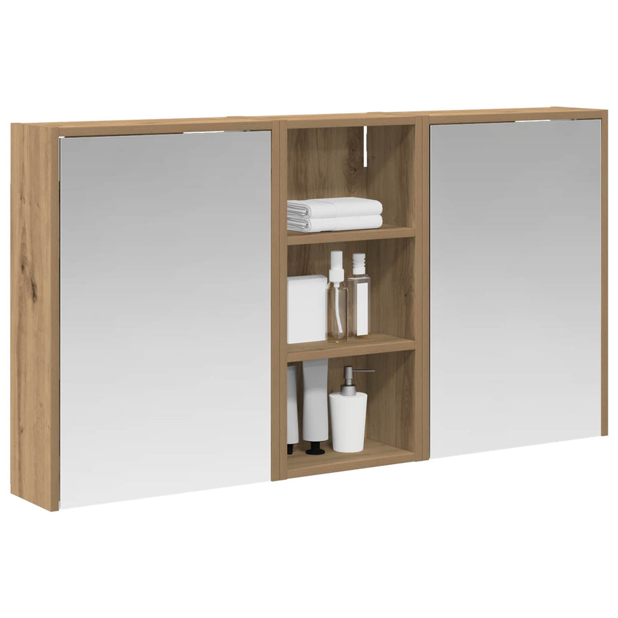 Badkamerkastenset voor 3 pcs 116 x 16 x 62,5 cm Bewerkt hout