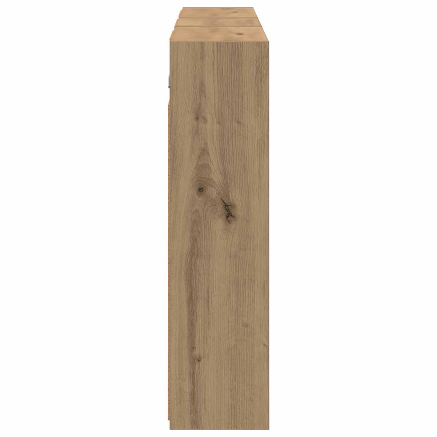 Badkamerkastenset voor 3 pcs 116 x 16 x 62,5 cm Bewerkt hout