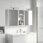 Badkamerkastenset 116x16x62,5 cm bewerkt hout
