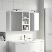Badkamerkastenset 116x16x62,5 cm bewerkt hout