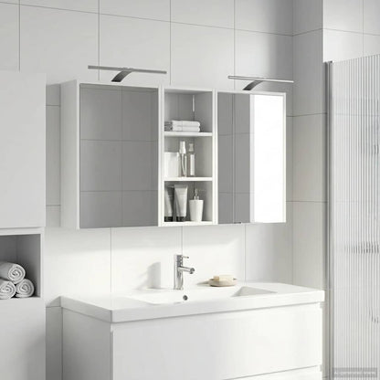 Badkamerkastenset voor 3 pcs 116 x 16 x 62,5 cm Bewerkt hout
