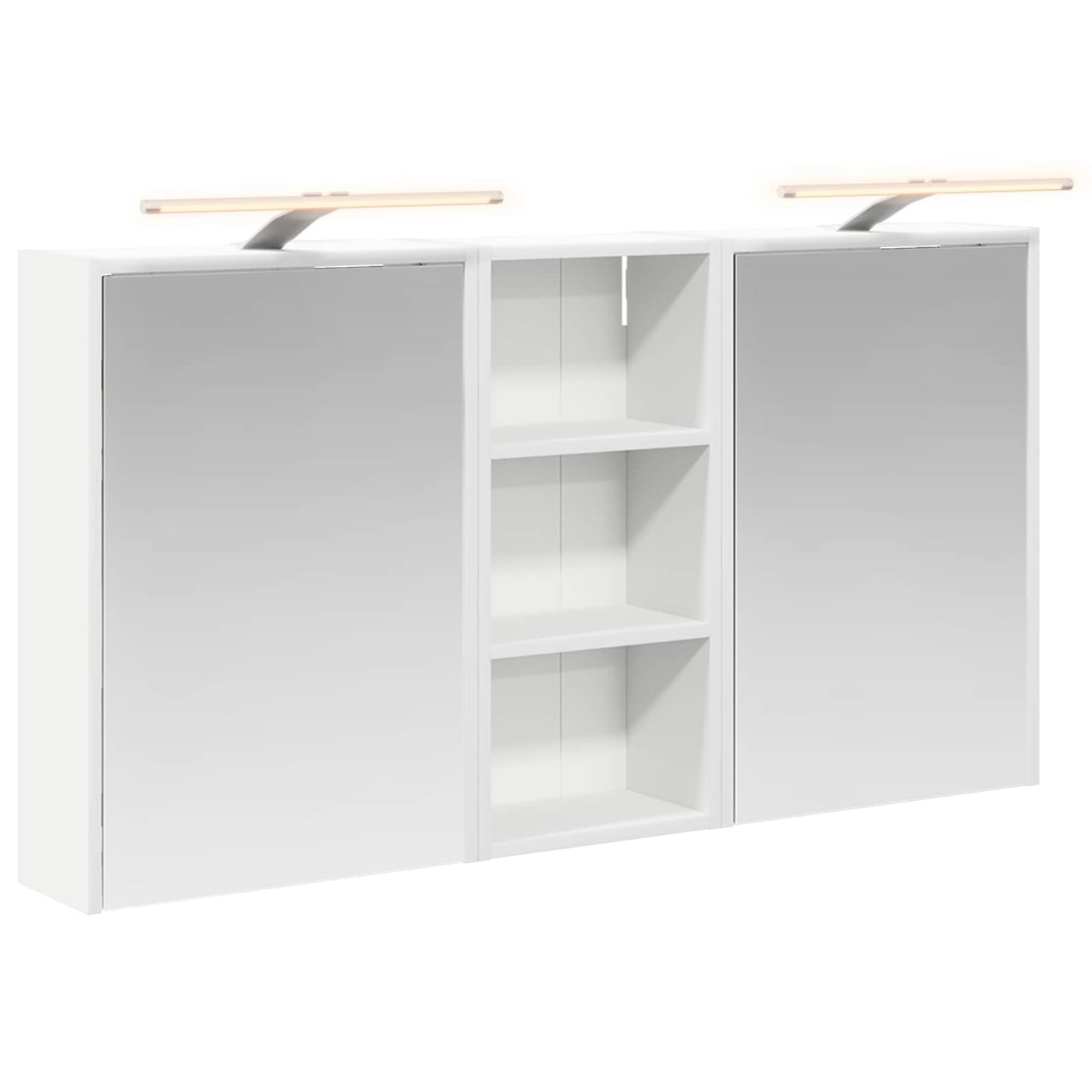 Badkamerkastenset voor 3 pcs 116 x 16 x 62,5 cm Bewerkt hout