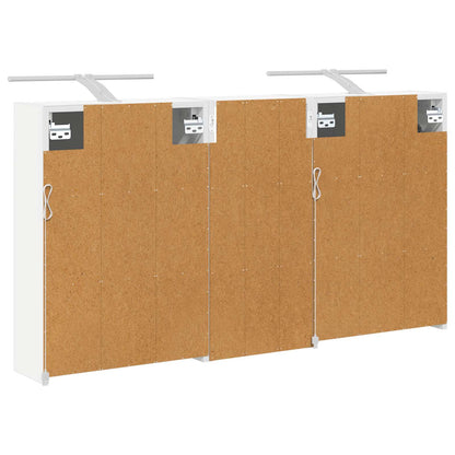 Badkamerkastenset voor 3 pcs 116 x 16 x 62,5 cm Bewerkt hout