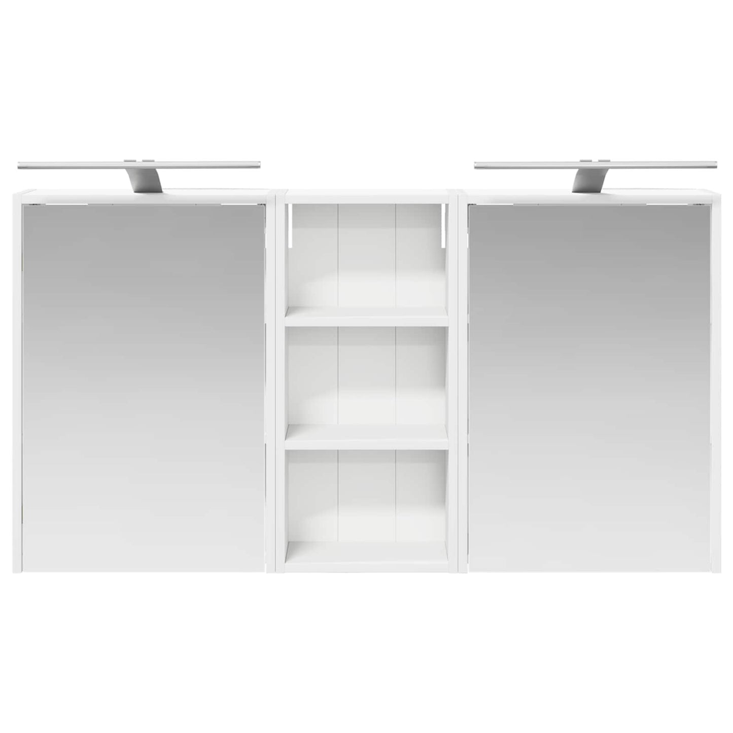 Badkamerkastenset voor 3 pcs 116 x 16 x 62,5 cm Bewerkt hout