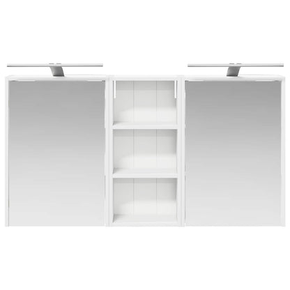 Badkamerkastenset voor 3 pcs 116 x 16 x 62,5 cm Bewerkt hout