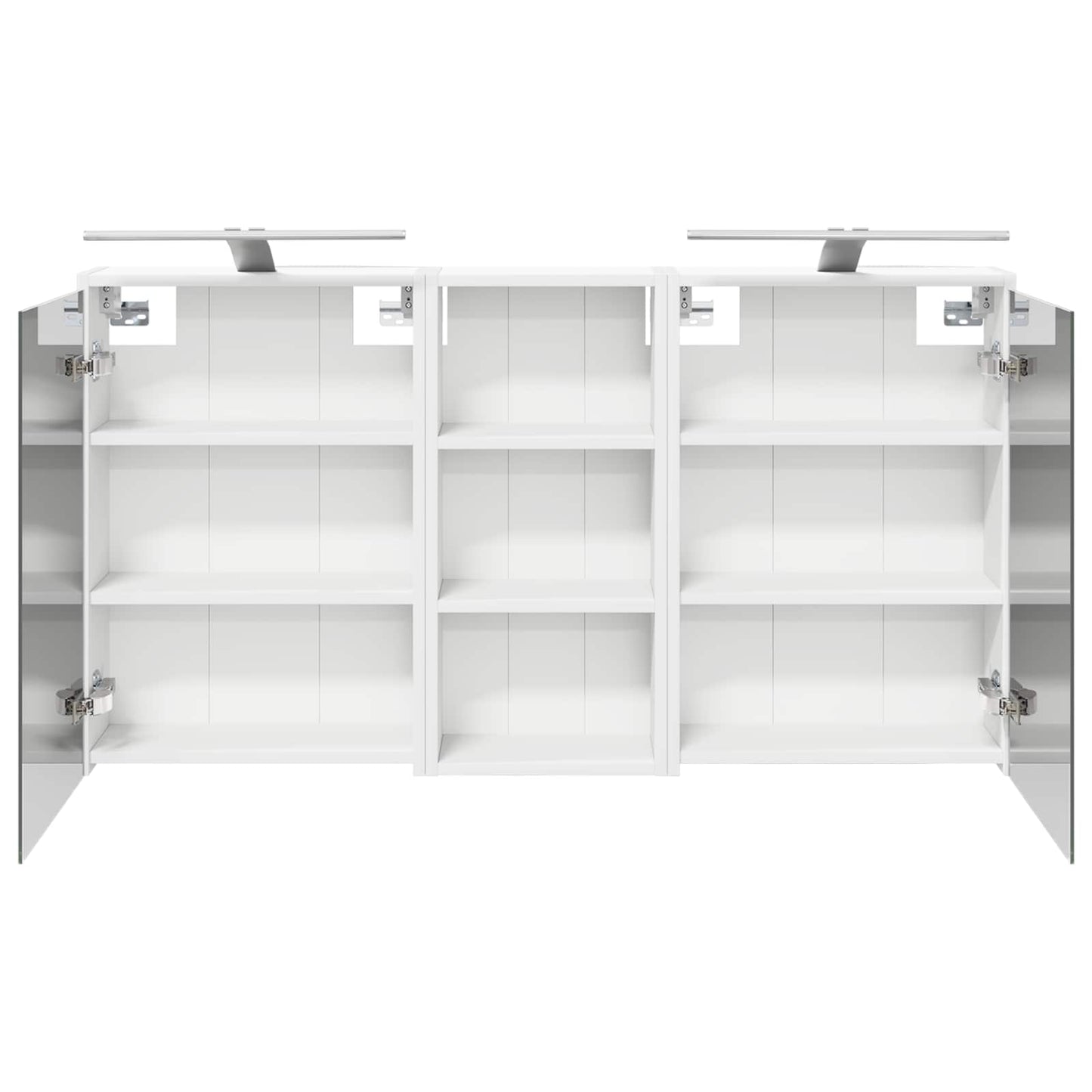 Badkamerkastenset voor 3 pcs 116 x 16 x 62,5 cm Bewerkt hout