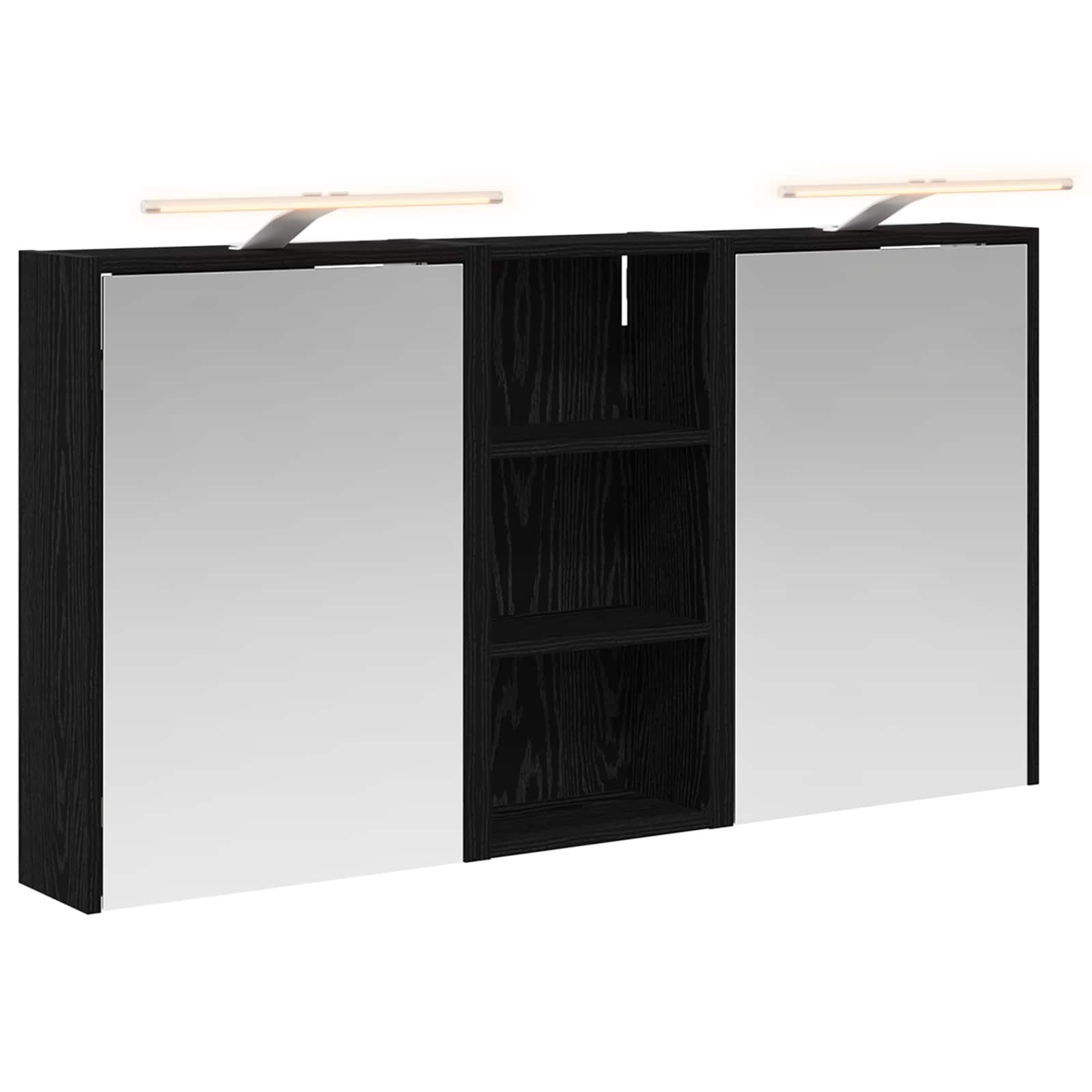 Badkamerkastenset voor 3 pcs 116 x 16 x 62,5 cm Bewerkt hout
