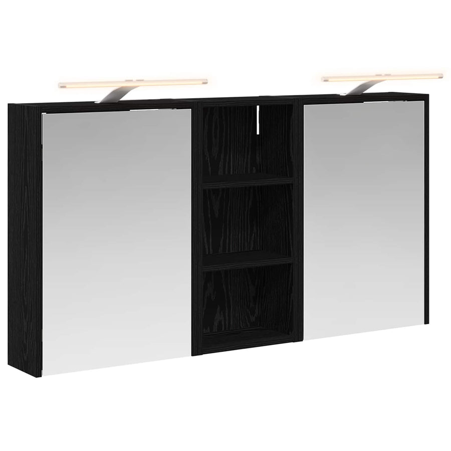 Badkamerkastenset voor 3 pcs 116 x 16 x 62,5 cm Bewerkt hout