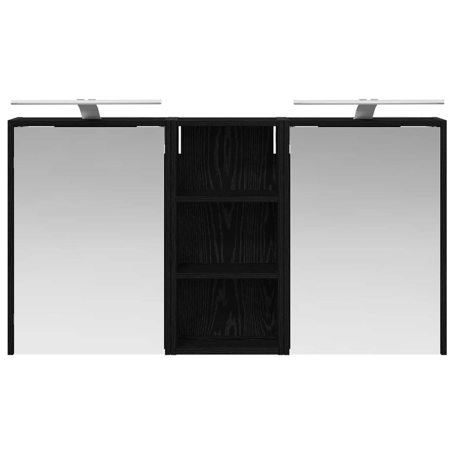 Badkamerkastenset voor 3 pcs 116 x 16 x 62,5 cm Bewerkt hout