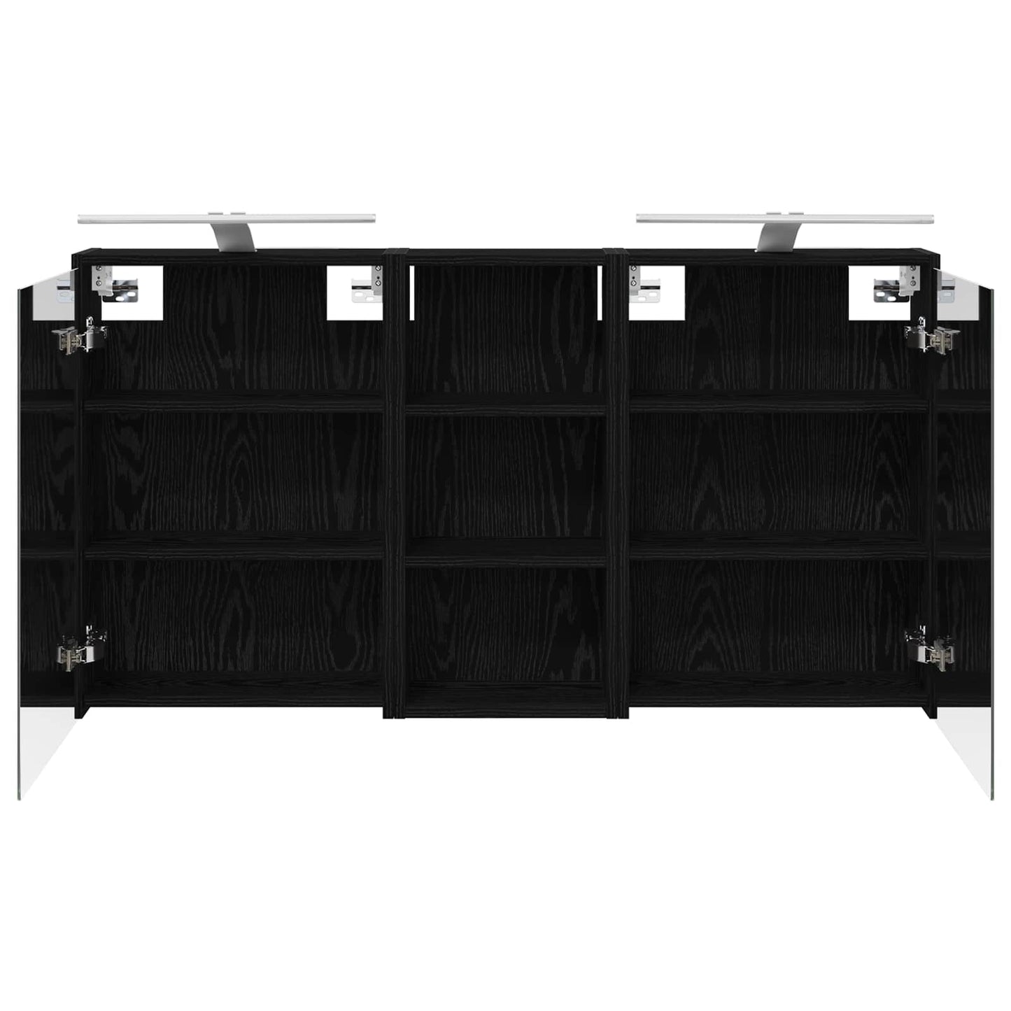 Badkamerkastenset voor 3 pcs 116 x 16 x 62,5 cm Bewerkt hout