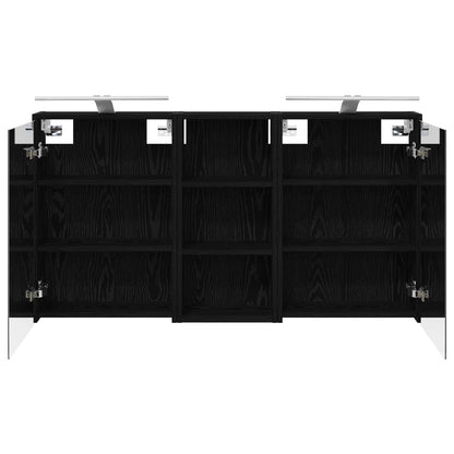 Badkamerkastenset voor 3 pcs 116 x 16 x 62,5 cm Bewerkt hout