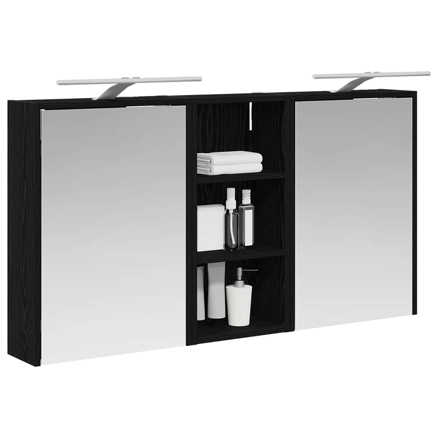 Badkamerkastenset voor 3 pcs 116 x 16 x 62,5 cm Bewerkt hout