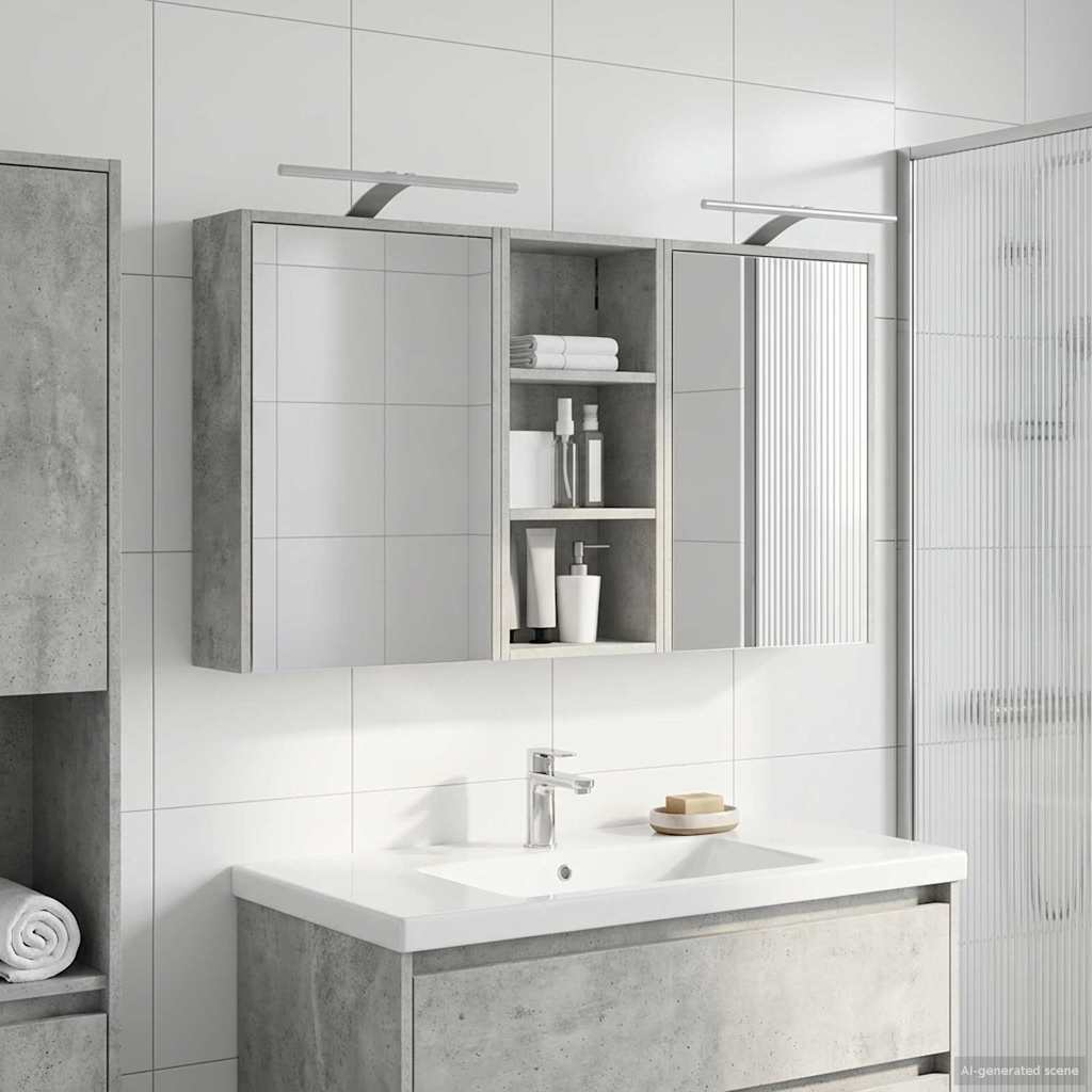 Badkamerkastenset voor 3 pcs 116 x 16 x 62,5 cm Bewerkt hout