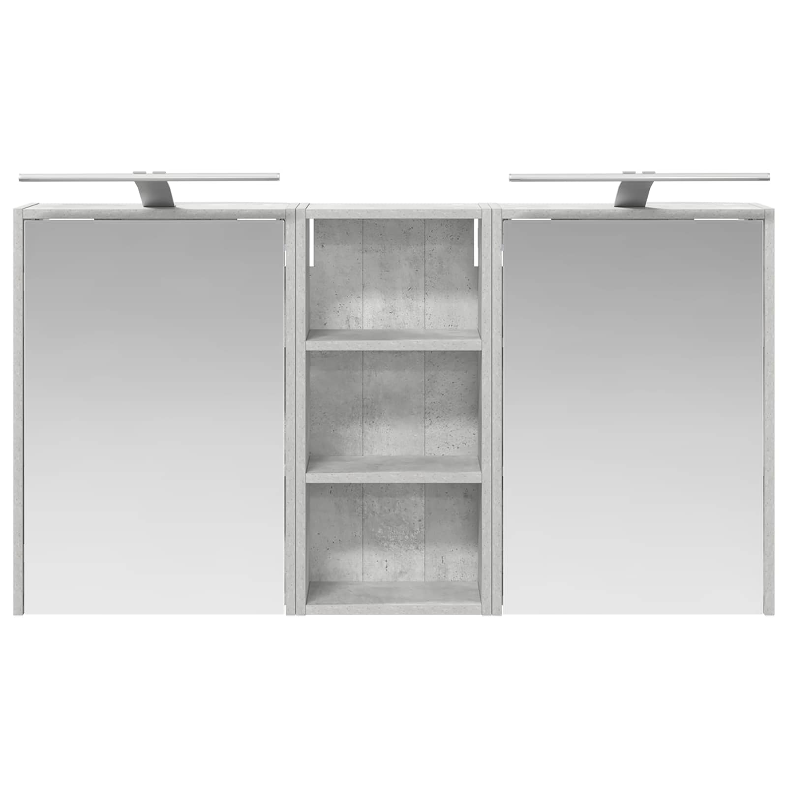 Badkamerkastenset voor 3 pcs 116 x 16 x 62,5 cm Bewerkt hout