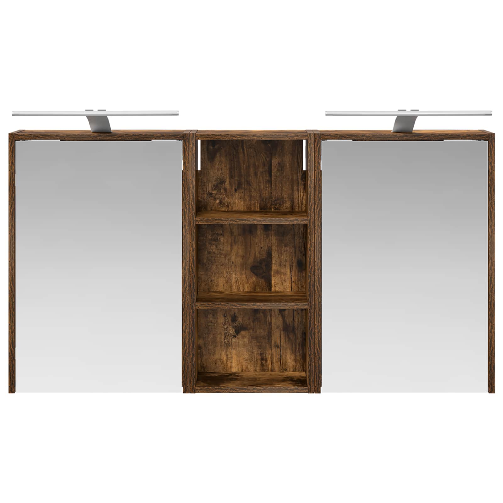 Badkamerkastenset voor 3 pcs 116 x 16 x 62,5 cm Bewerkt hout