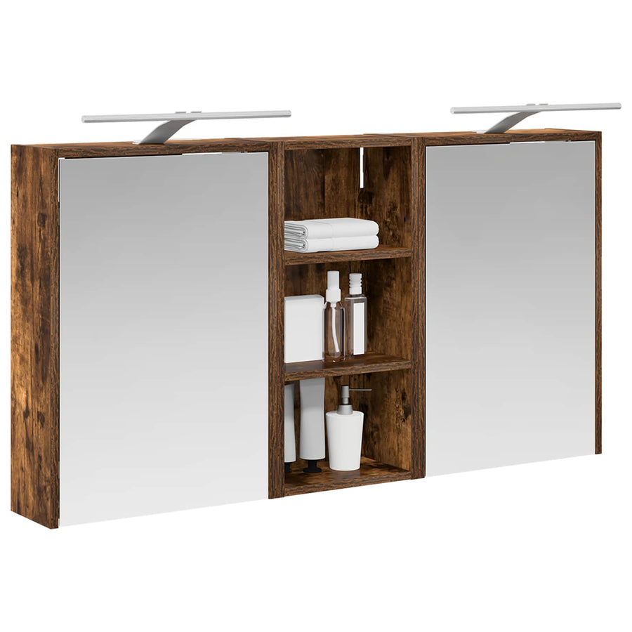Badkamerkastenset voor 3 pcs 116 x 16 x 62,5 cm Bewerkt hout
