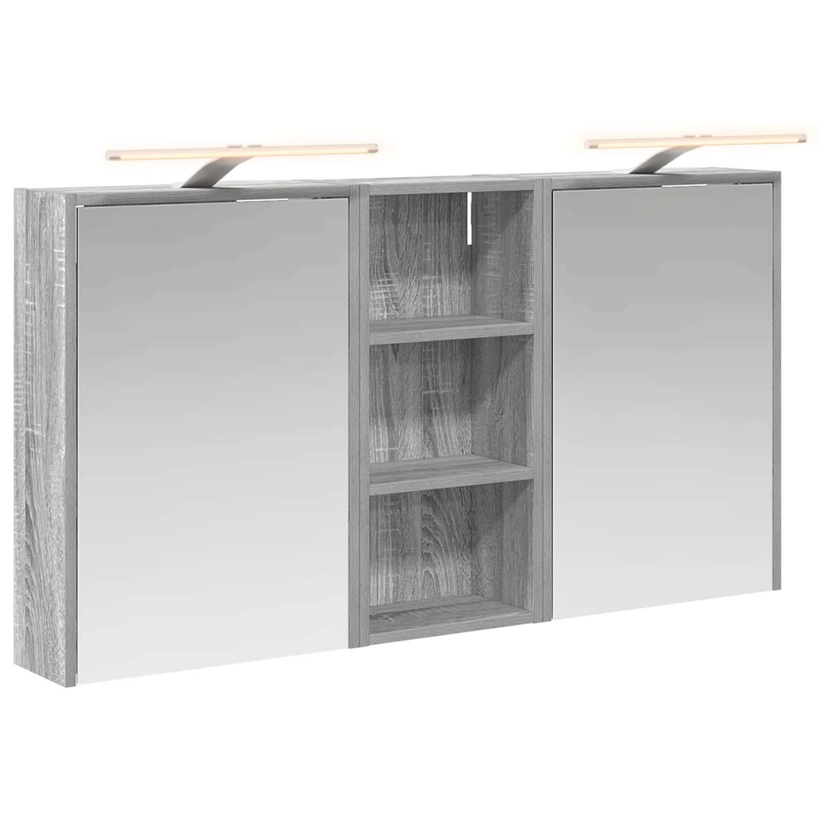 Badkamerkastenset voor 3 pcs 116 x 16 x 62,5 cm Bewerkt hout