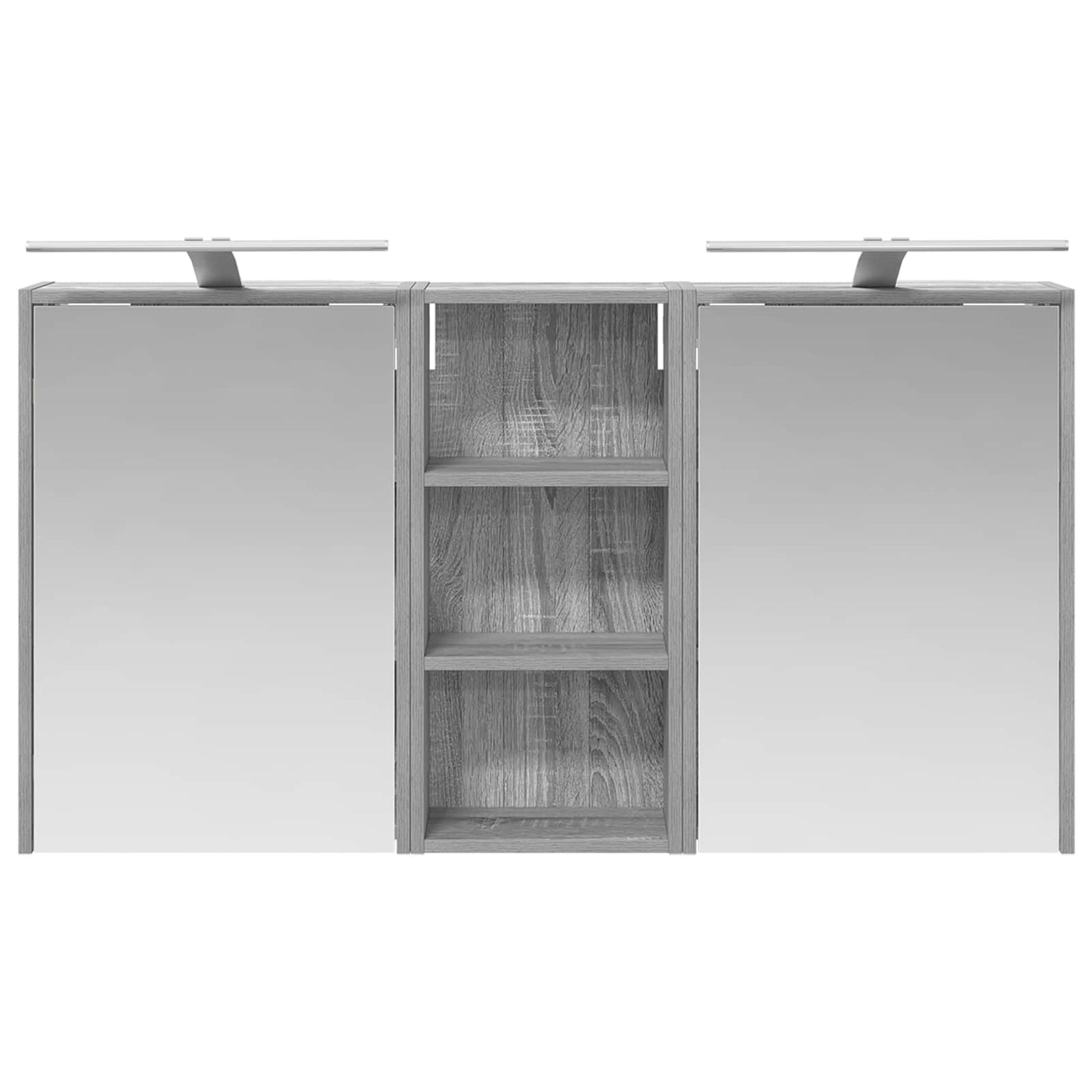 Badkamerkastenset voor 3 pcs 116 x 16 x 62,5 cm Bewerkt hout