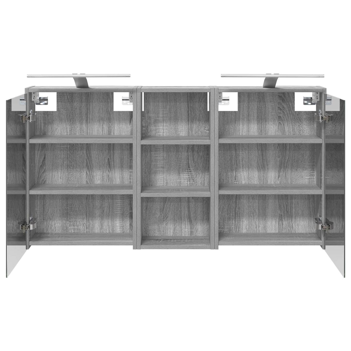 Badkamerkastenset voor 3 pcs 116 x 16 x 62,5 cm Bewerkt hout