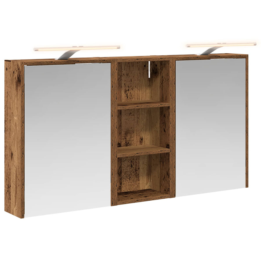 Badkamerkastenset voor 3 pcs 116 x 16 x 62,5 cm Bewerkt hout