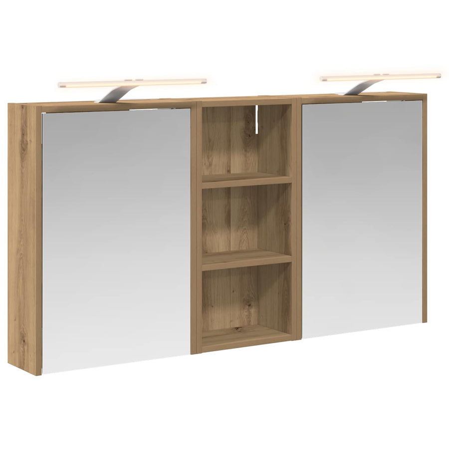 Badkamerkastenset voor 3 pcs 116 x 16 x 62,5 cm Bewerkt hout