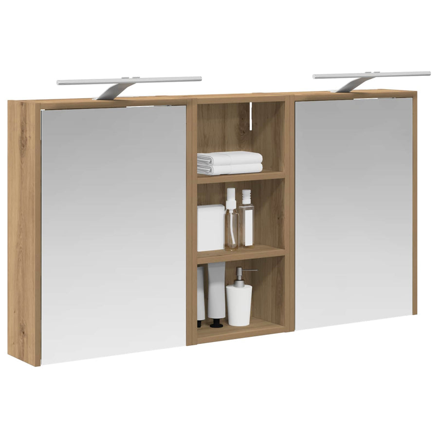 Badkamerkastenset voor 3 pcs 116 x 16 x 62,5 cm Bewerkt hout