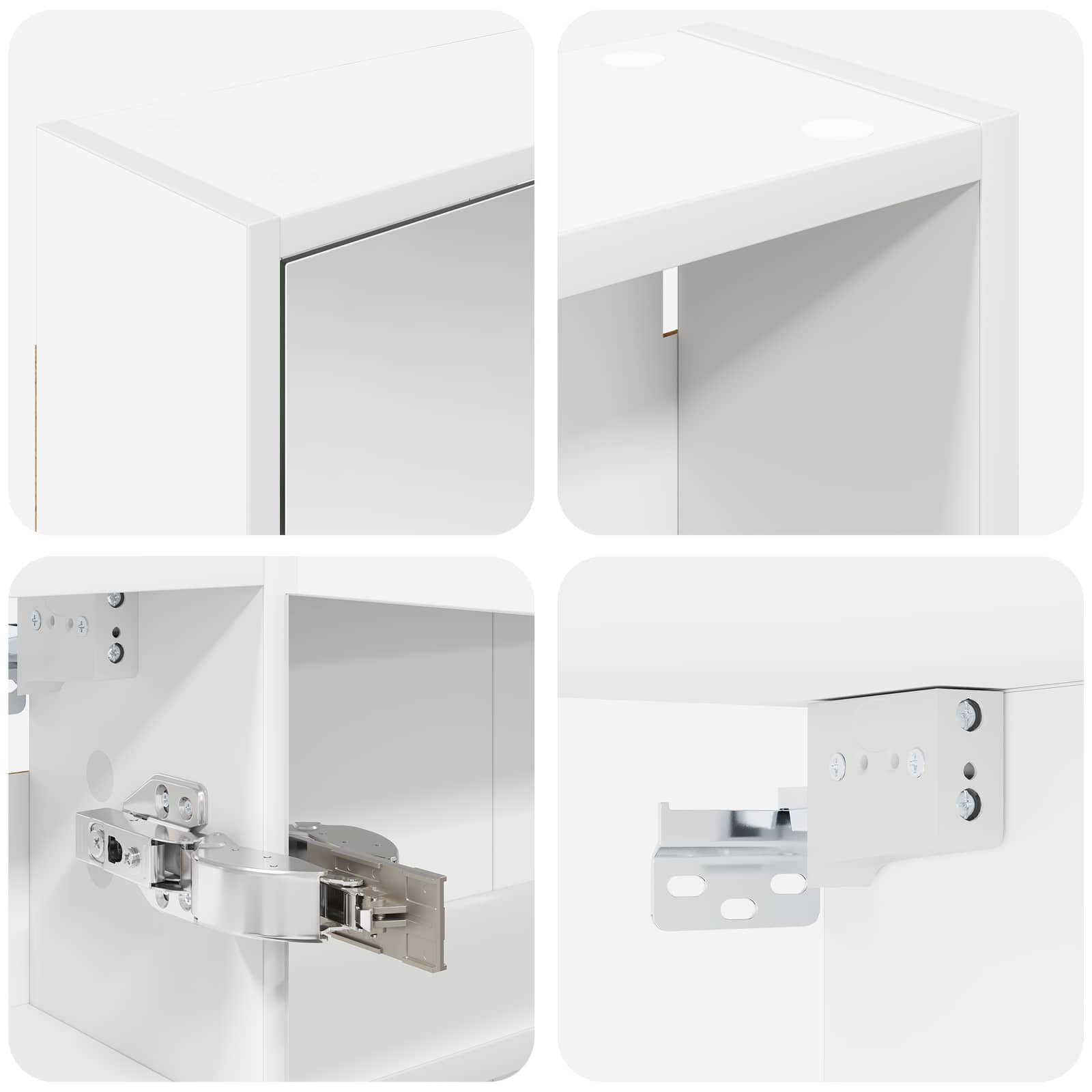 Badkamerkastenset 3 pcs 126 x 16 x 62.5 cm Bewerkt hout