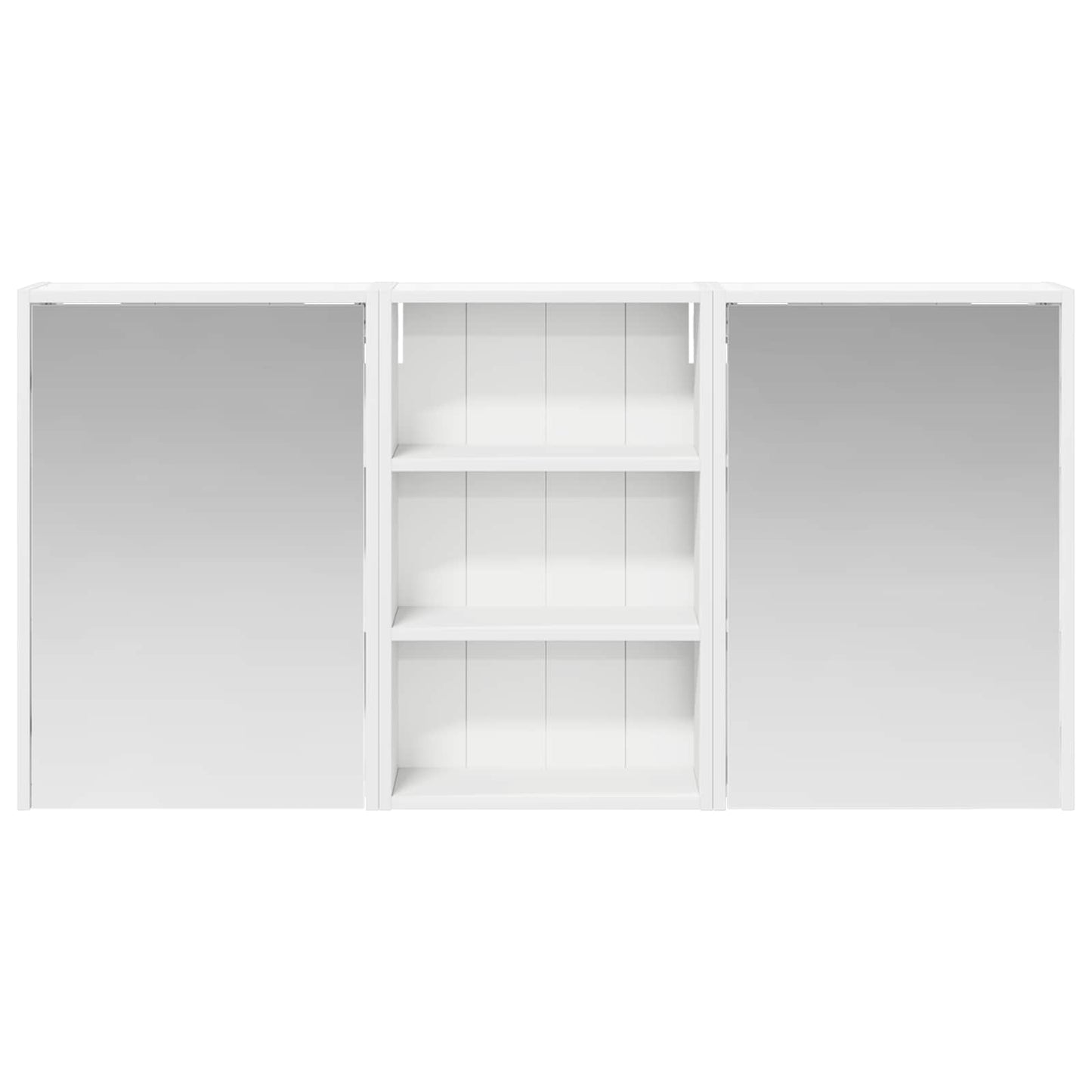 Badkamerkastenset 3 pcs 126 x 16 x 62.5 cm Bewerkt hout