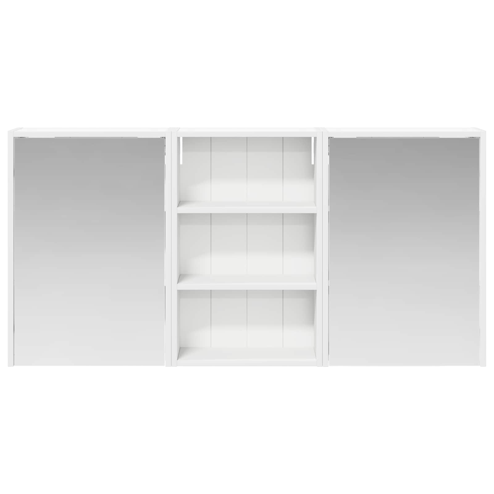 Badkamerkastenset 3 pcs 126 x 16 x 62.5 cm Bewerkt hout