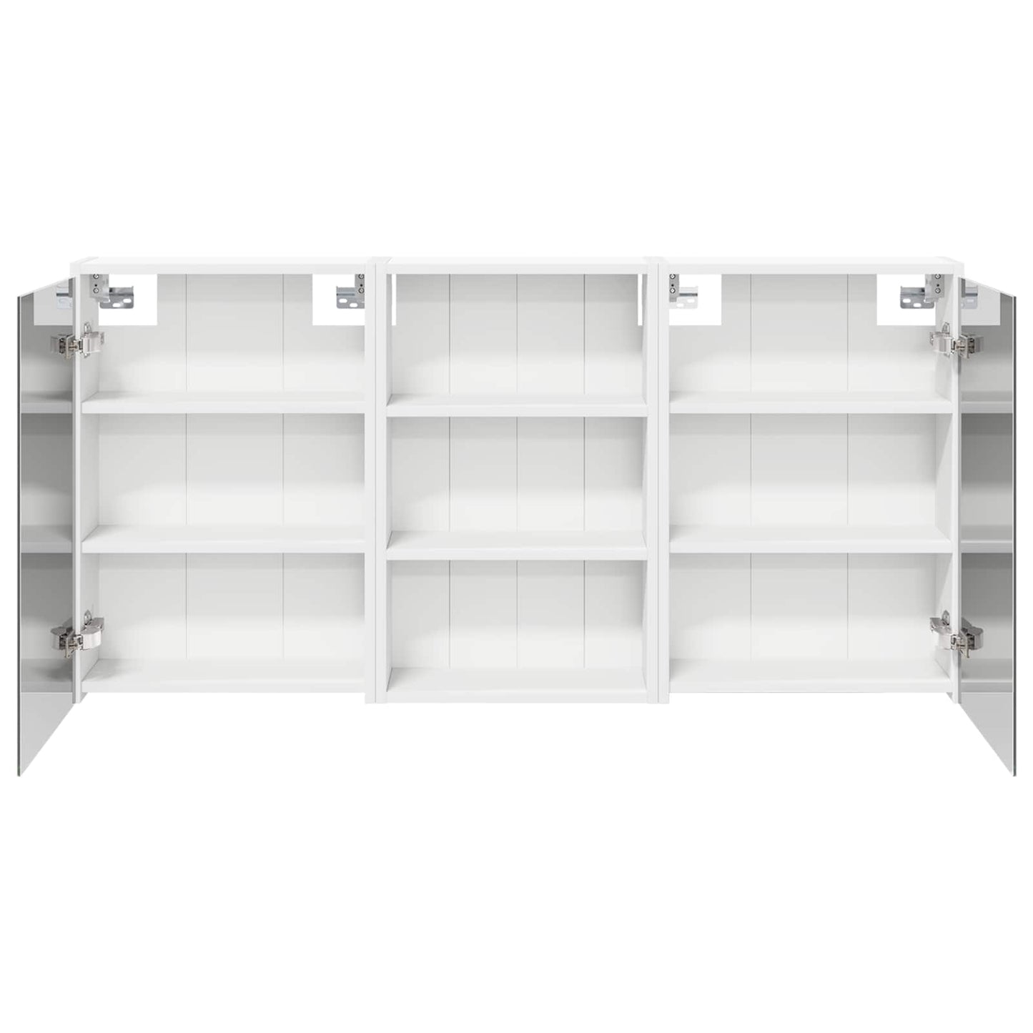 Badkamerkastenset 3 pcs 126 x 16 x 62.5 cm Bewerkt hout
