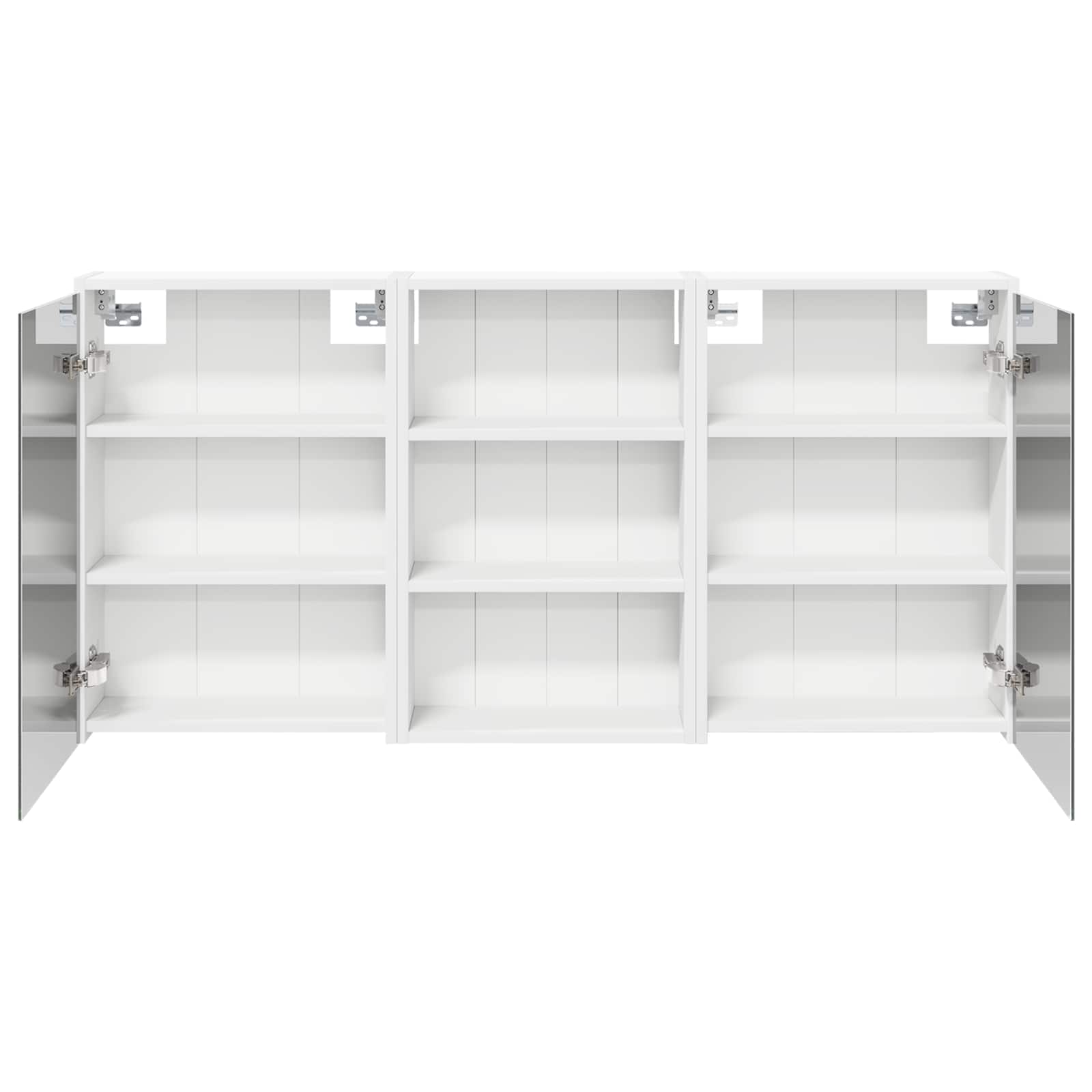 Badkamerkastenset 3 pcs 126 x 16 x 62.5 cm Bewerkt hout