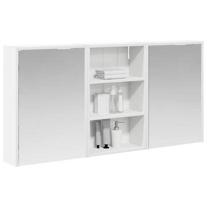 Badkamerkastenset 3 pcs 126 x 16 x 62.5 cm Bewerkt hout