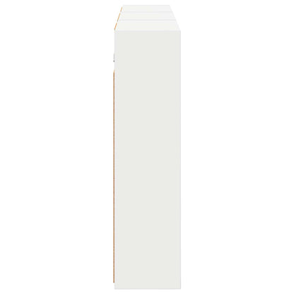 Badkamerkastenset 3 pcs 126 x 16 x 62.5 cm Bewerkt hout