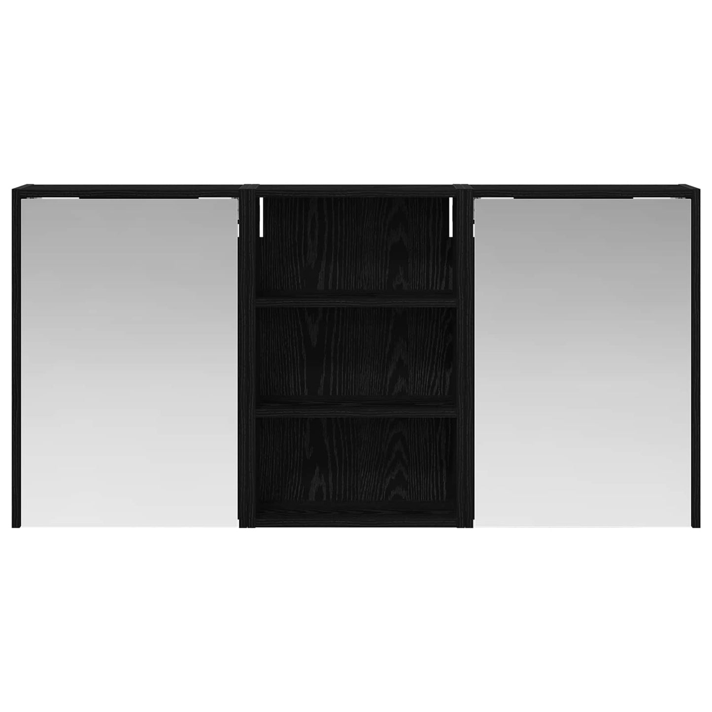Badkamerkastenset 3 pcs 126 x 16 x 62.5 cm Bewerkt hout