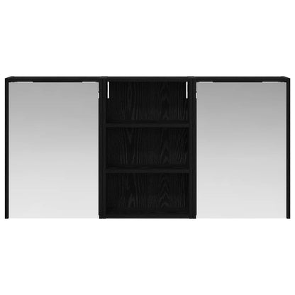 Badkamerkastenset 3 pcs 126 x 16 x 62.5 cm Bewerkt hout