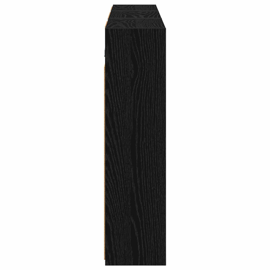Badkamerkastenset 3 pcs 126 x 16 x 62.5 cm Bewerkt hout