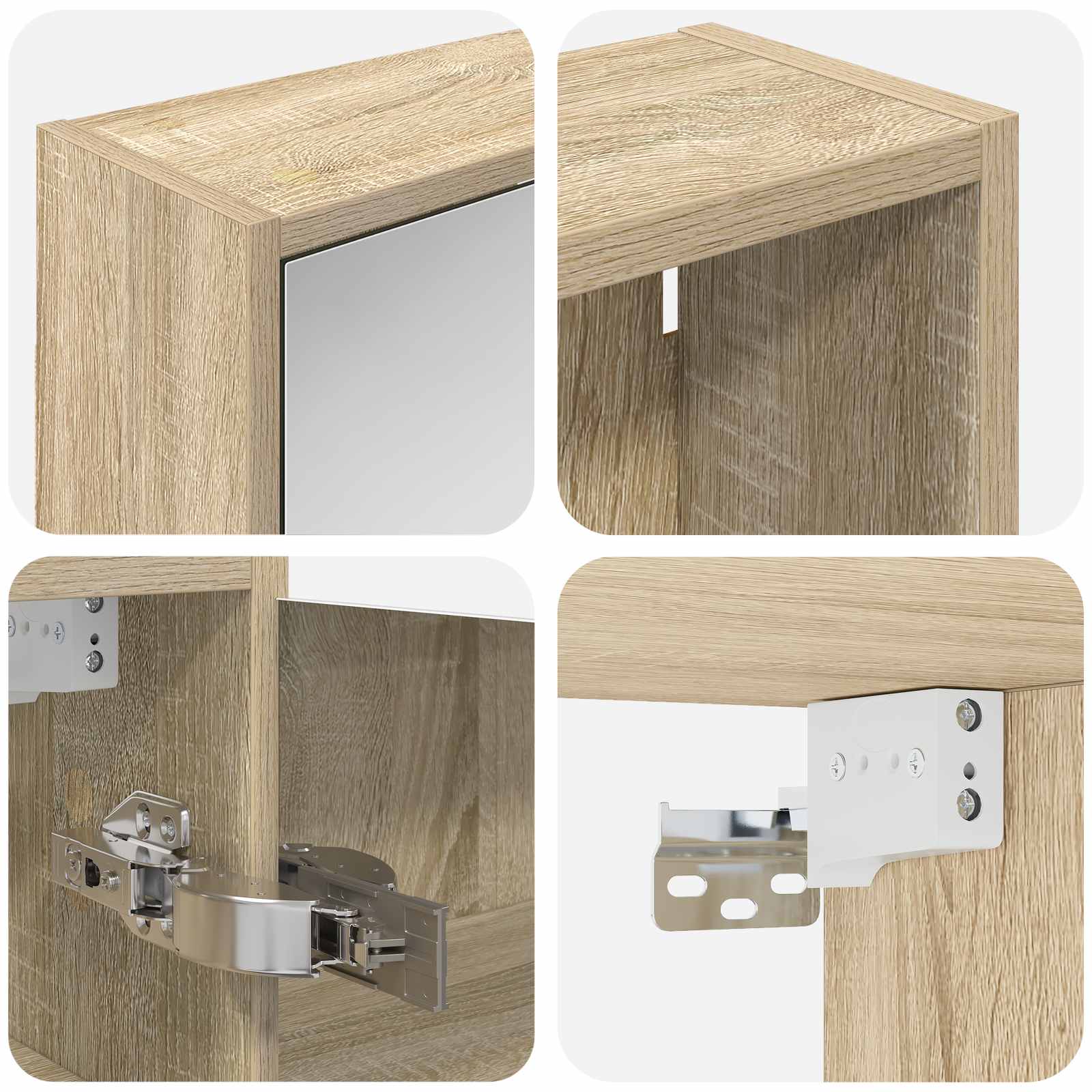 Badkamerkastenset 3 pcs 126 x 16 x 62.5 cm Bewerkt hout
