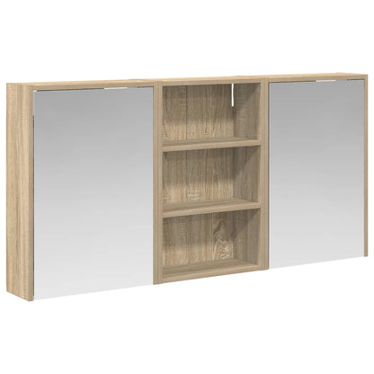 Badkamerkastenset 3 pcs 126 x 16 x 62.5 cm Bewerkt hout