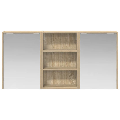 Badkamerkastenset 3 pcs 126 x 16 x 62.5 cm Bewerkt hout