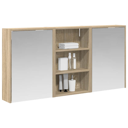 Badkamerkastenset 3 pcs 126 x 16 x 62.5 cm Bewerkt hout